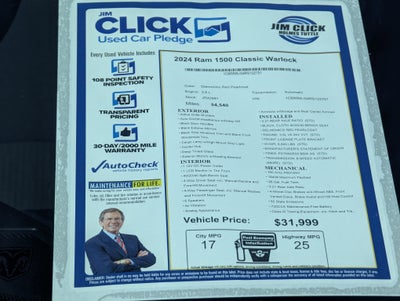 2024 RAM 1500 Classic Warlock