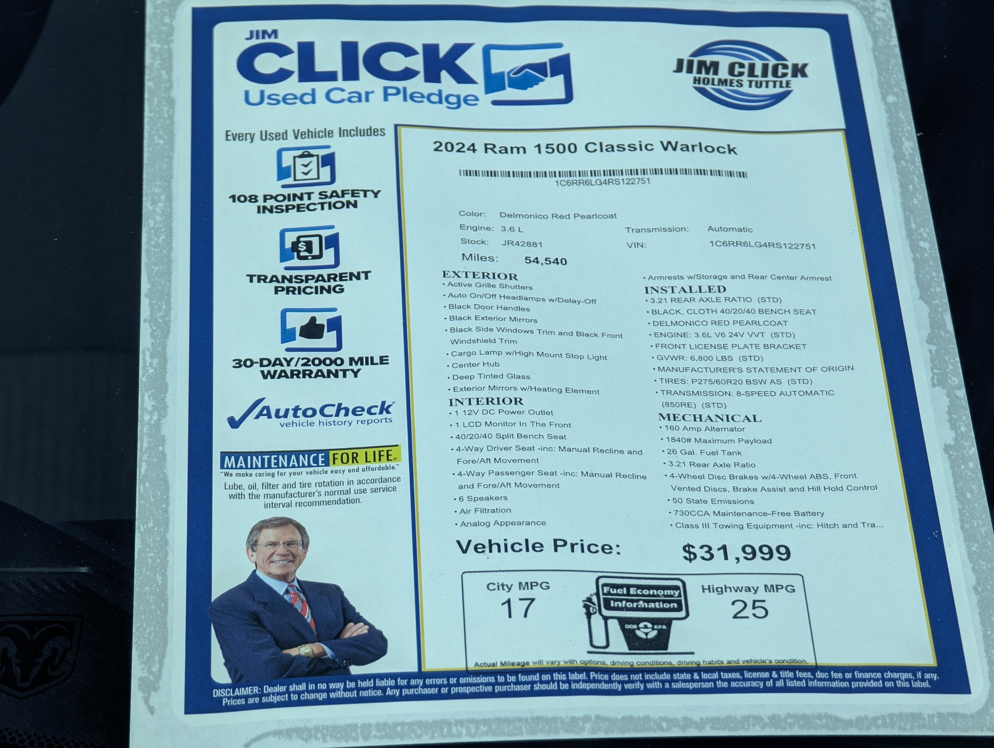 2024 RAM 1500 Classic Warlock