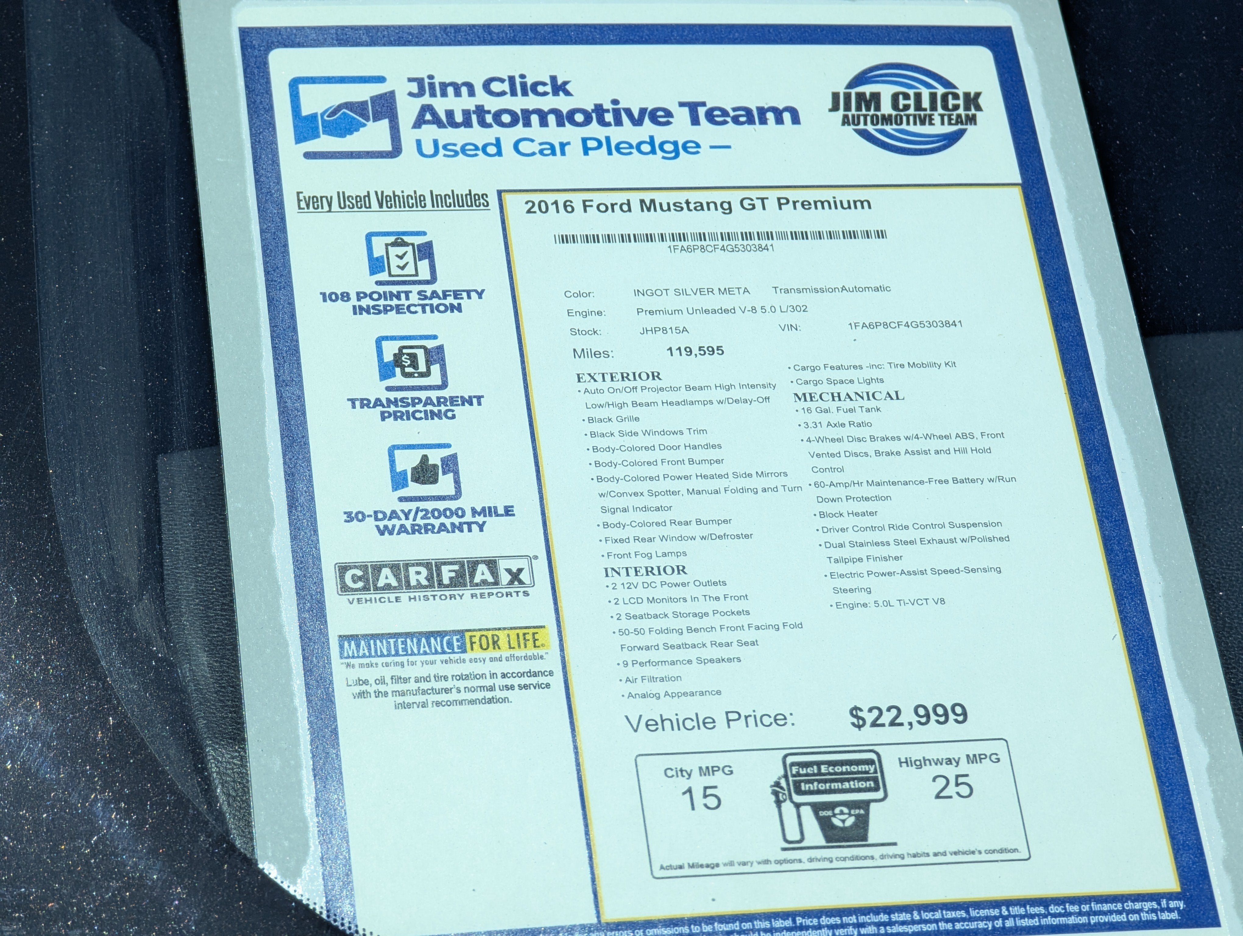 2016 Ford Mustang GT Premium