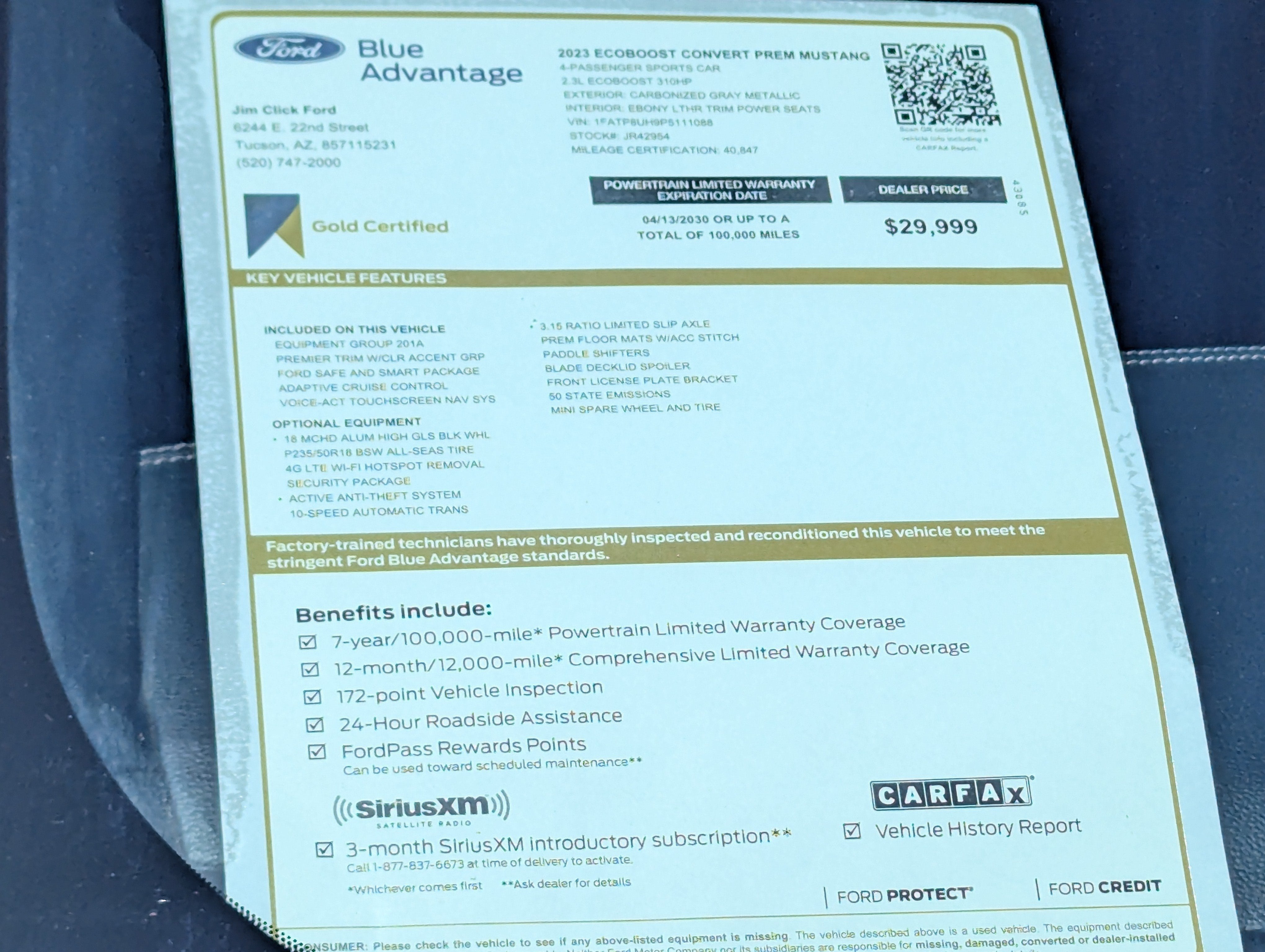 2023 Ford Mustang EcoBoost Premium