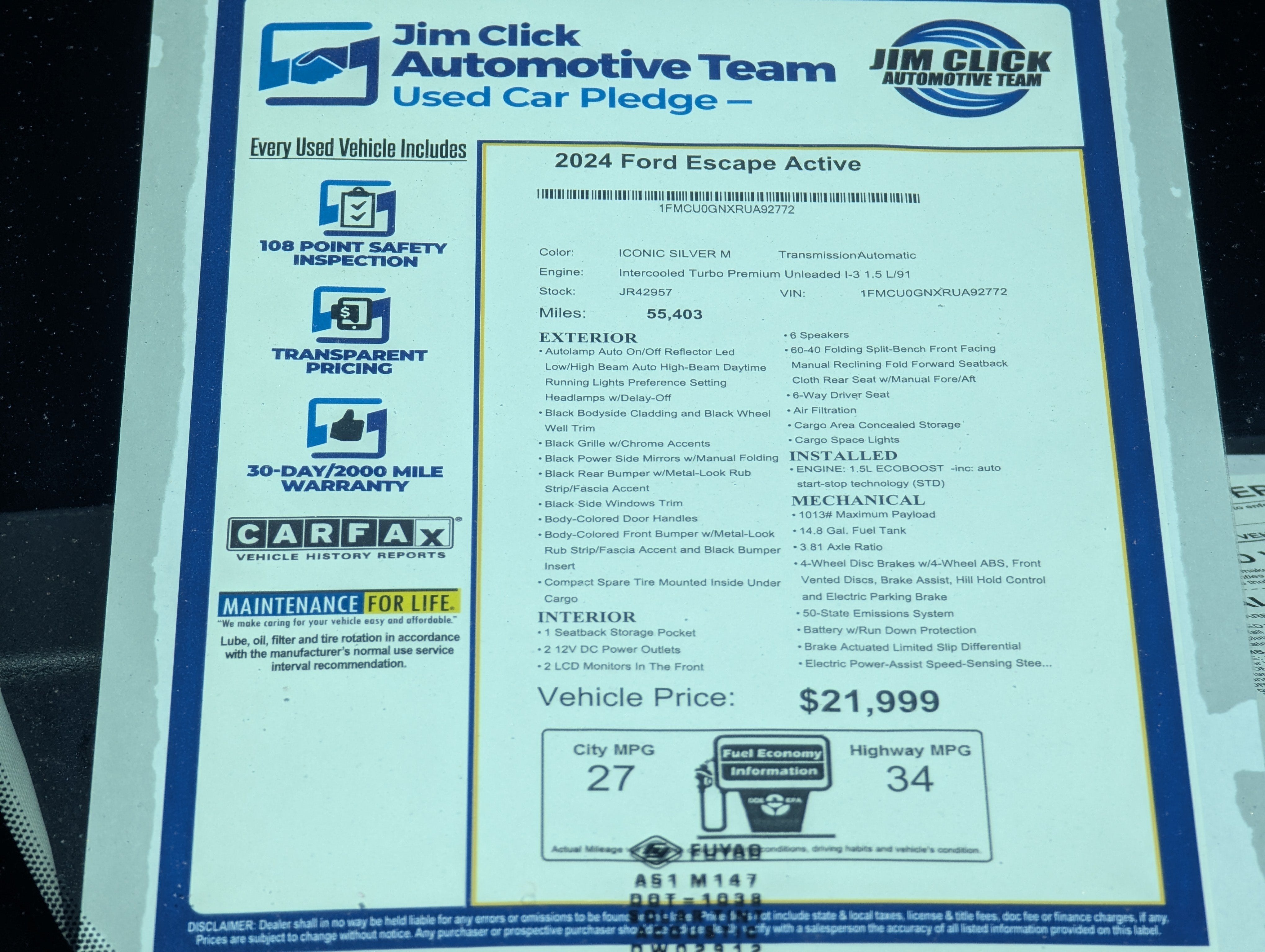 2024 Ford Escape Active