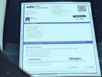 2018 Ford Escape SEL
