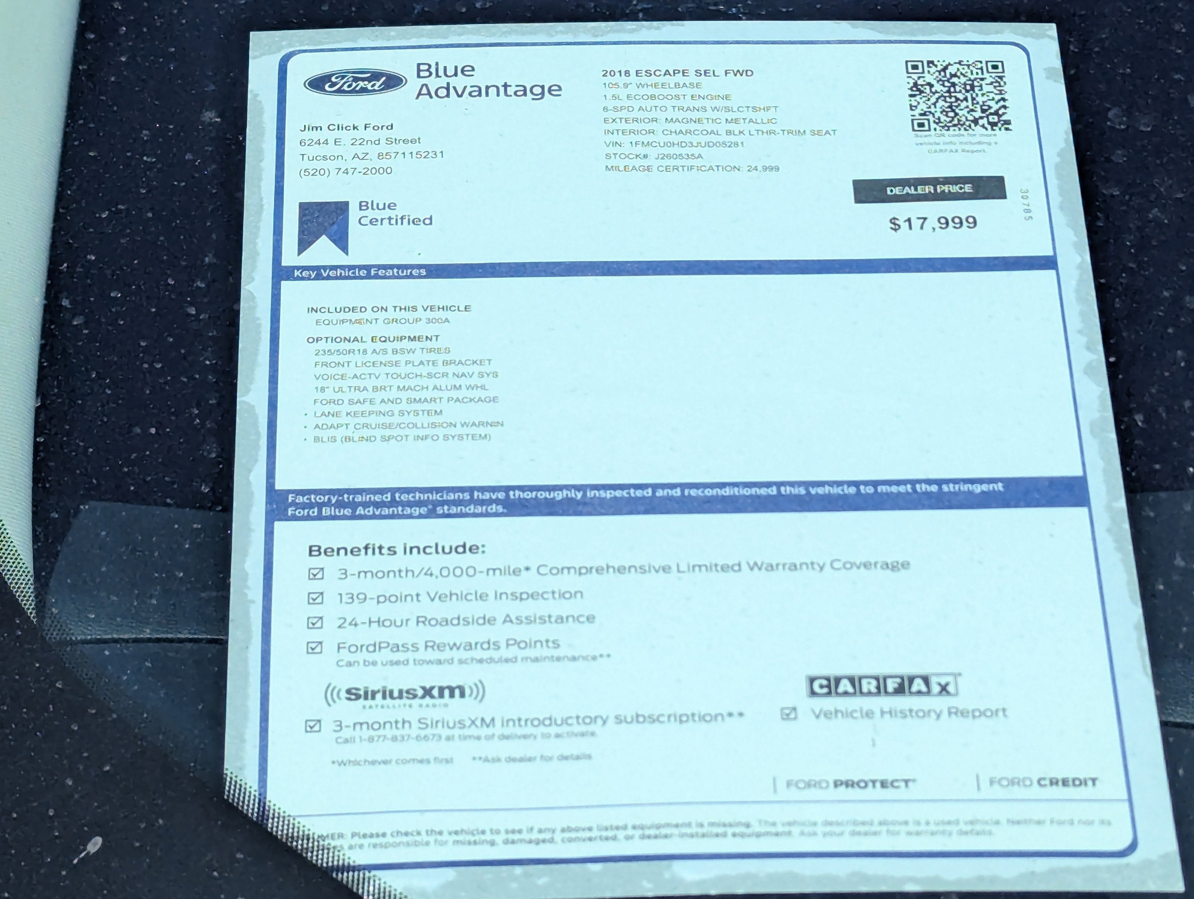 2018 Ford Escape SEL
