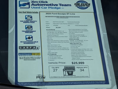 2025 Ford Escape ST-Line