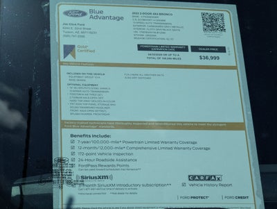 2022 Ford Bronco Base