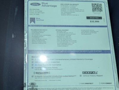 2022 Ford Bronco Outer Banks