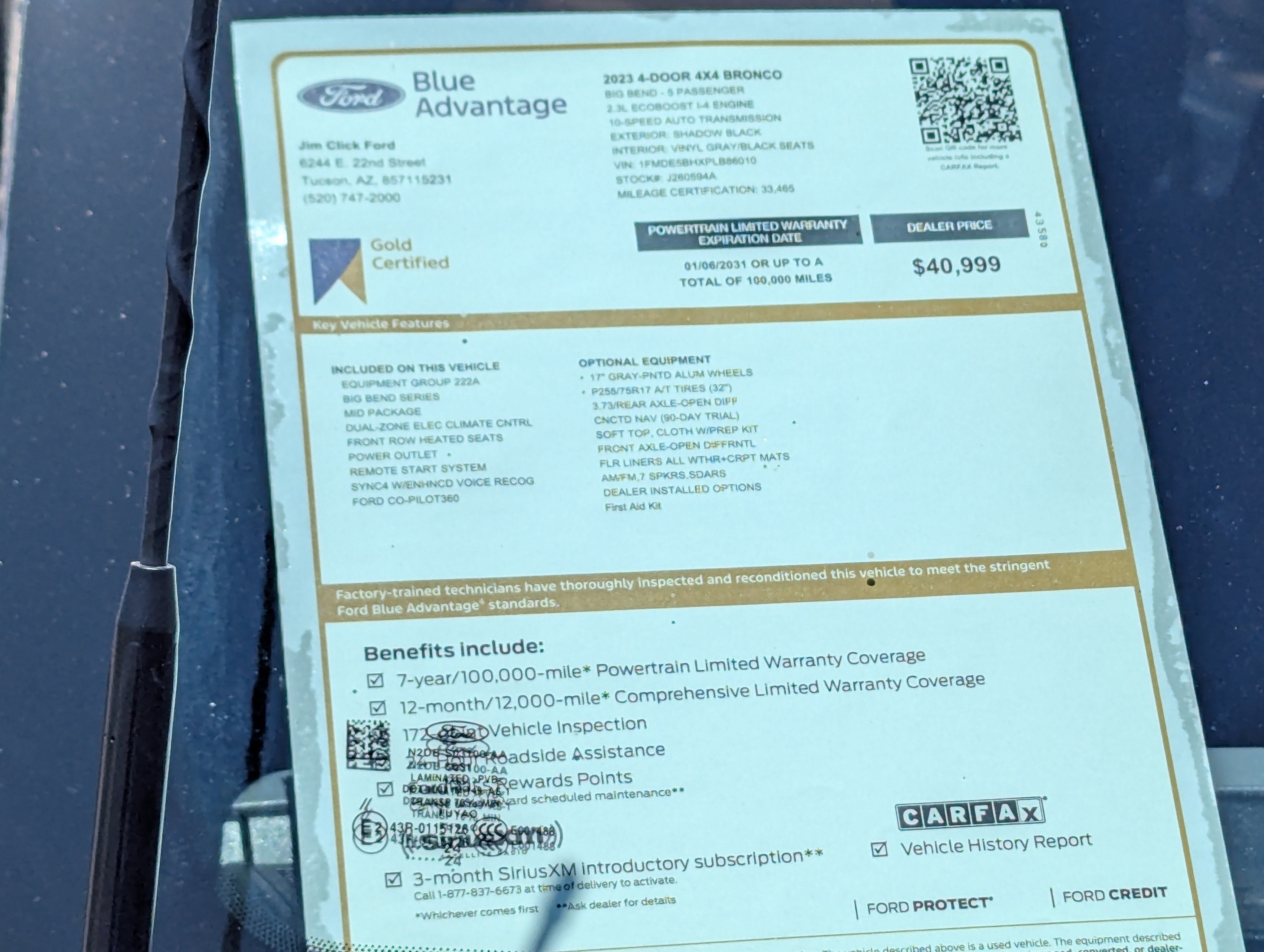 2023 Ford Bronco Big Bend
