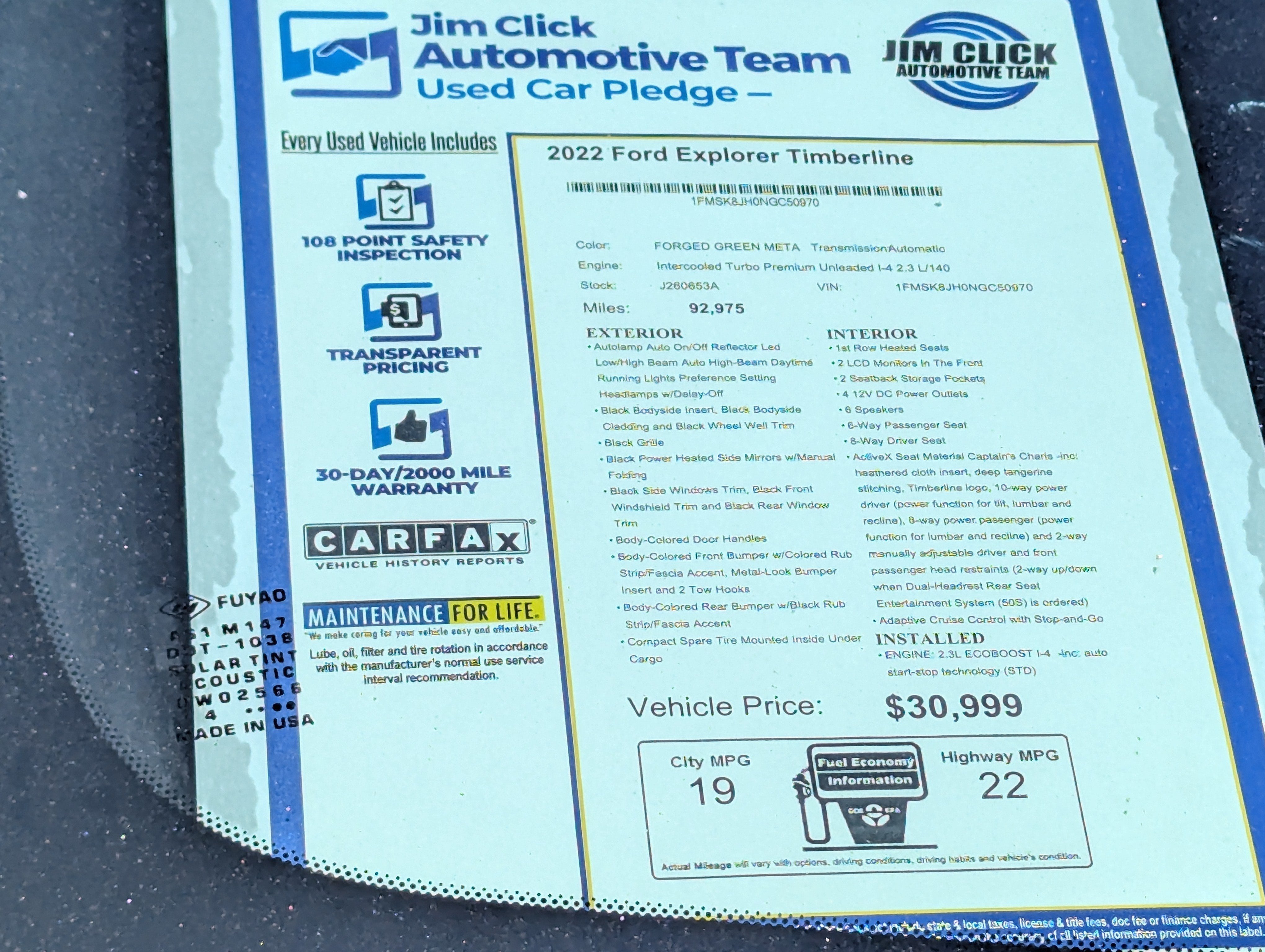 2022 Ford Explorer TIMBERLINE - Photo 12