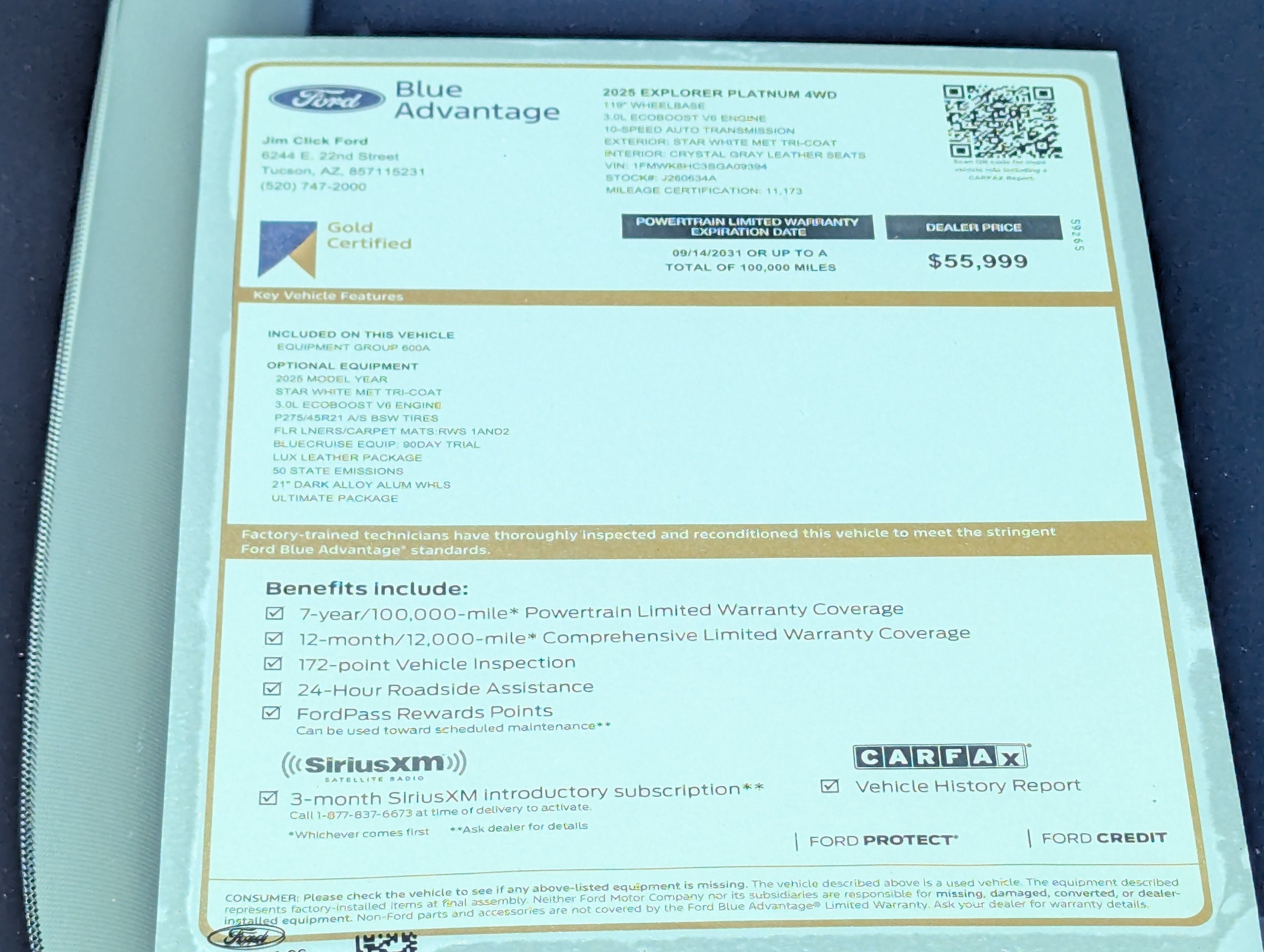 2025 Ford Explorer Platinum