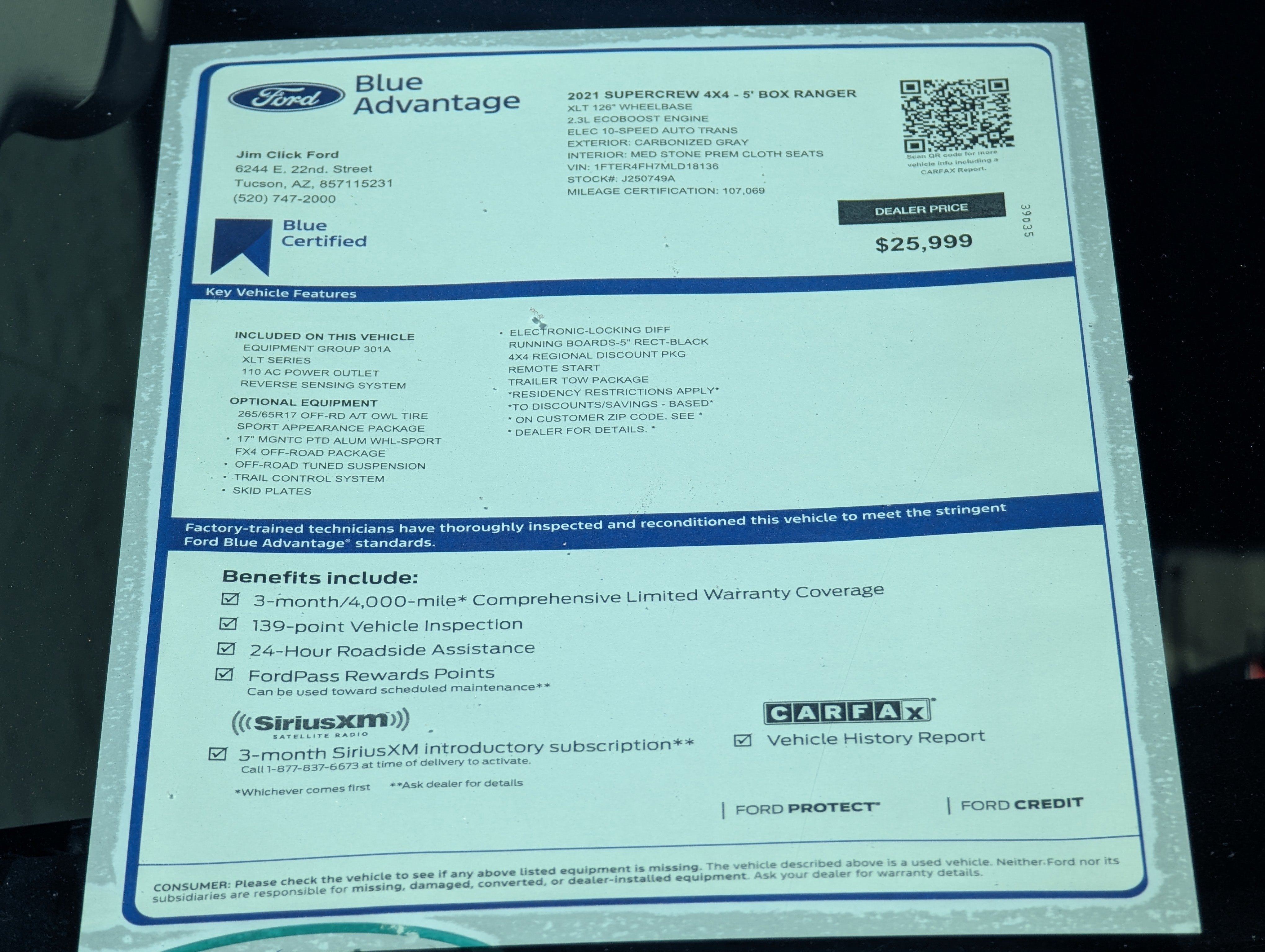 2021 Ford Ranger XLT