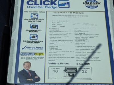 2022 Ford F-150 Platinum
