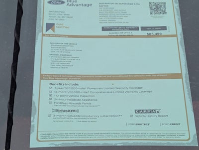 2025 Ford F-150 Raptor