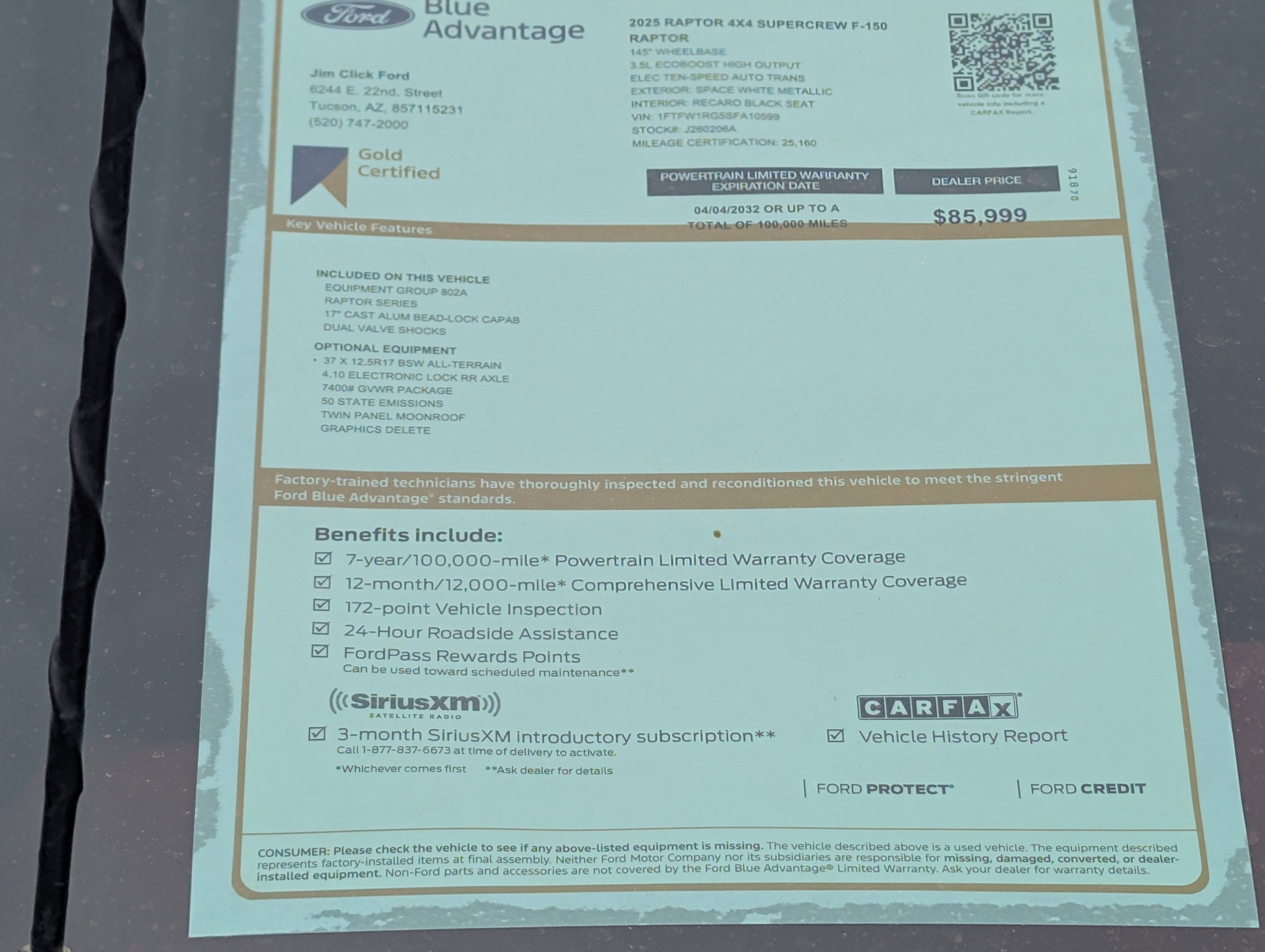 2025 Ford F-150 Raptor