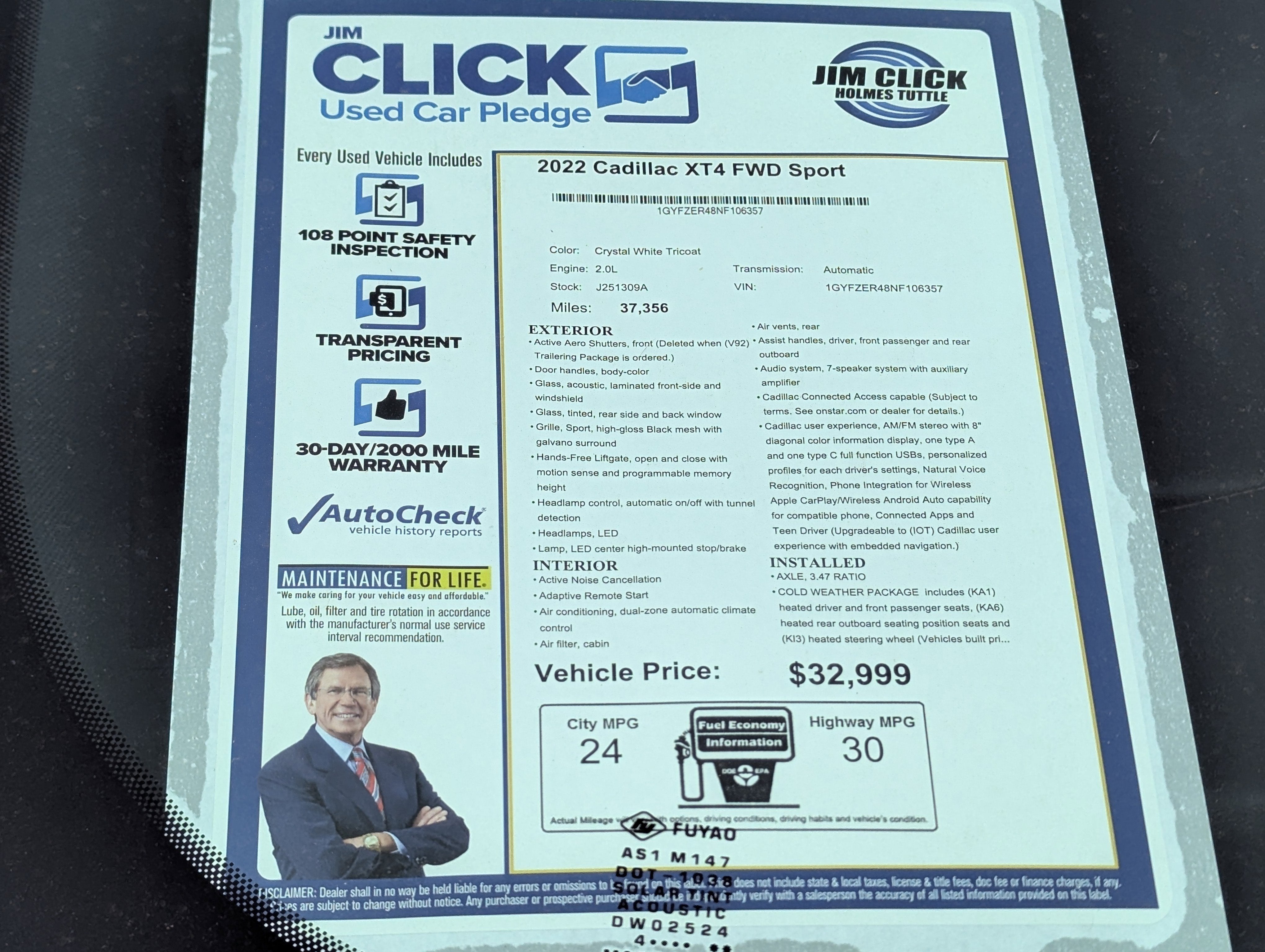 2022 Cadillac XT4 FWD Sport