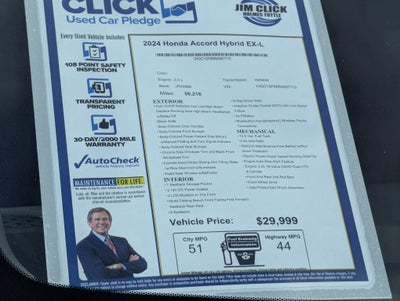 2024 Honda Accord Hybrid EX-L