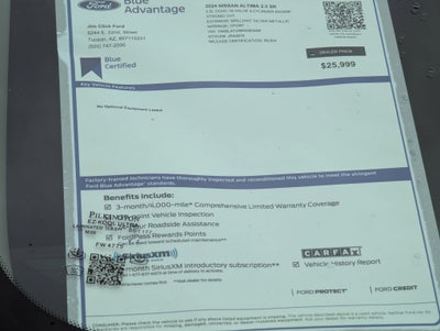 2024 Nissan Altima 2.5 SR