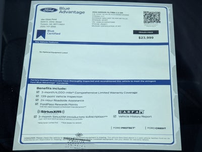 2024 Nissan Altima 2.5 SR