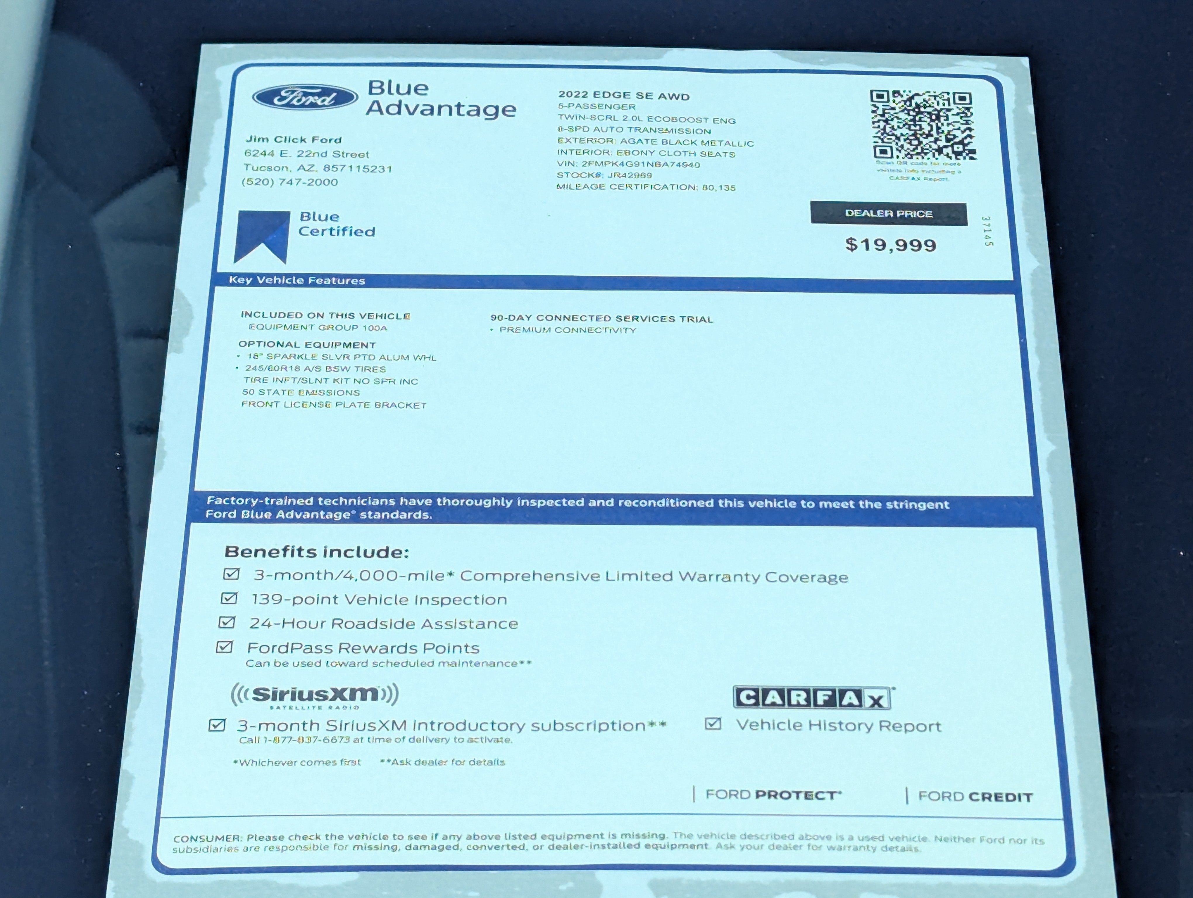 2022 Ford Edge SE
