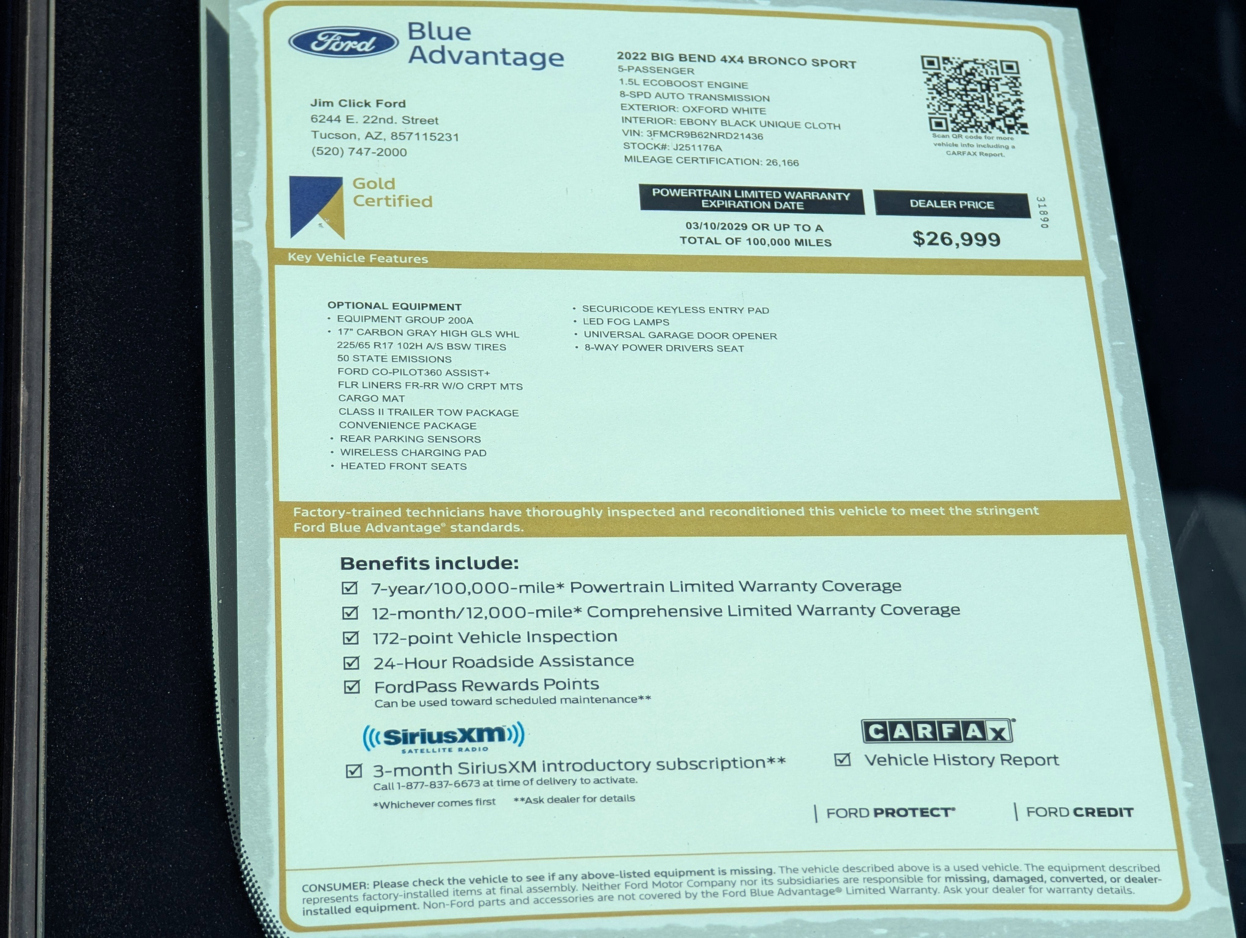 2022 Ford Bronco Sport Big Bend