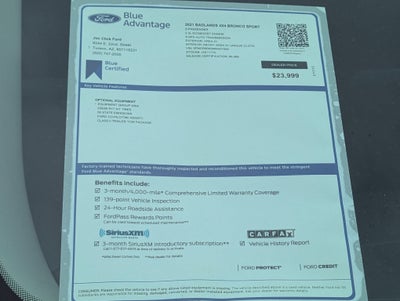 2021 Ford Bronco Sport Badlands