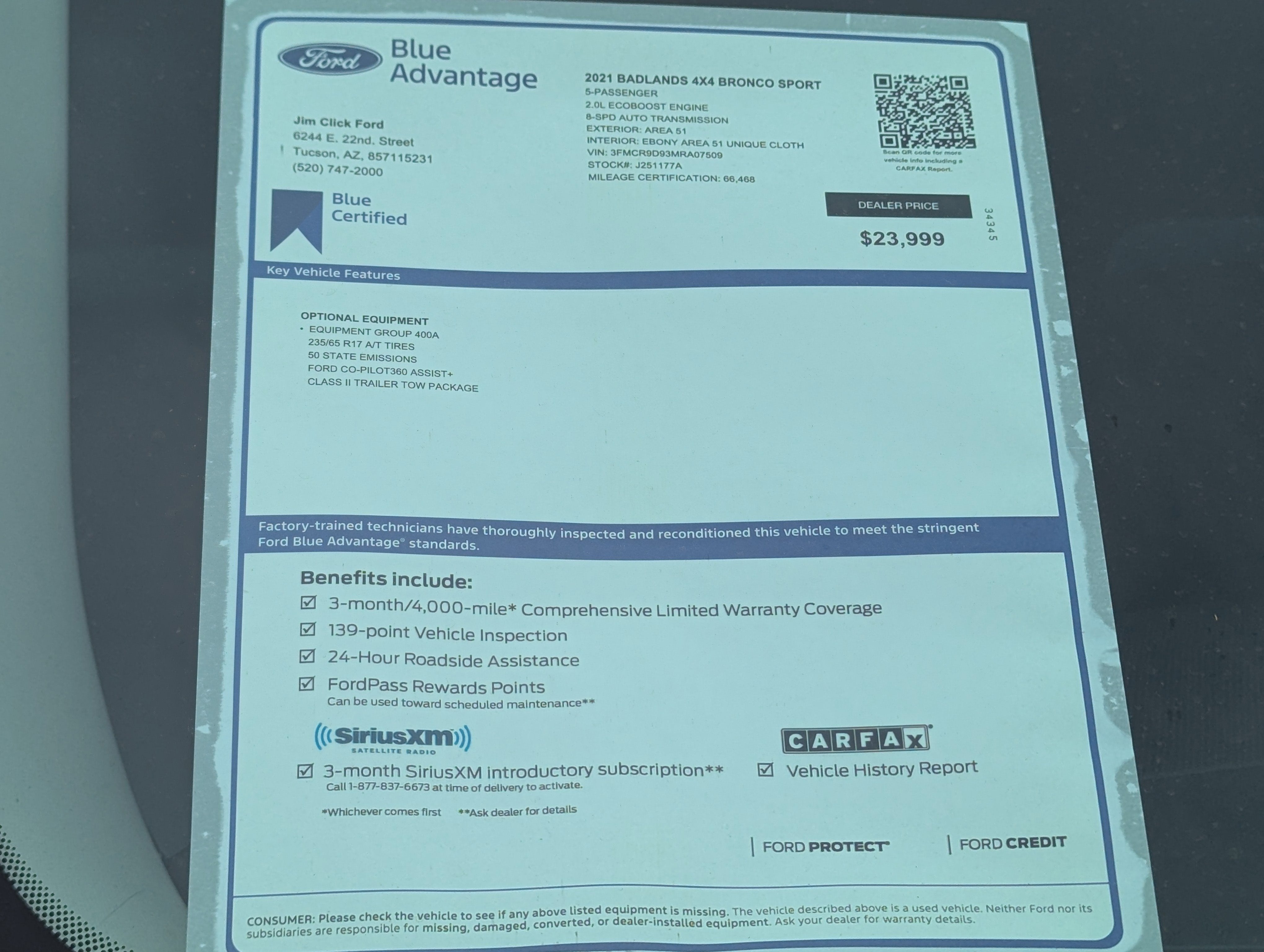 2021 Ford Bronco Sport Badlands