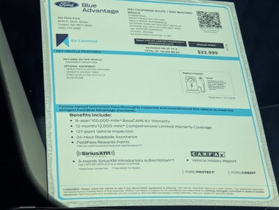 2021 Ford Mustang Mach-E California Route 1