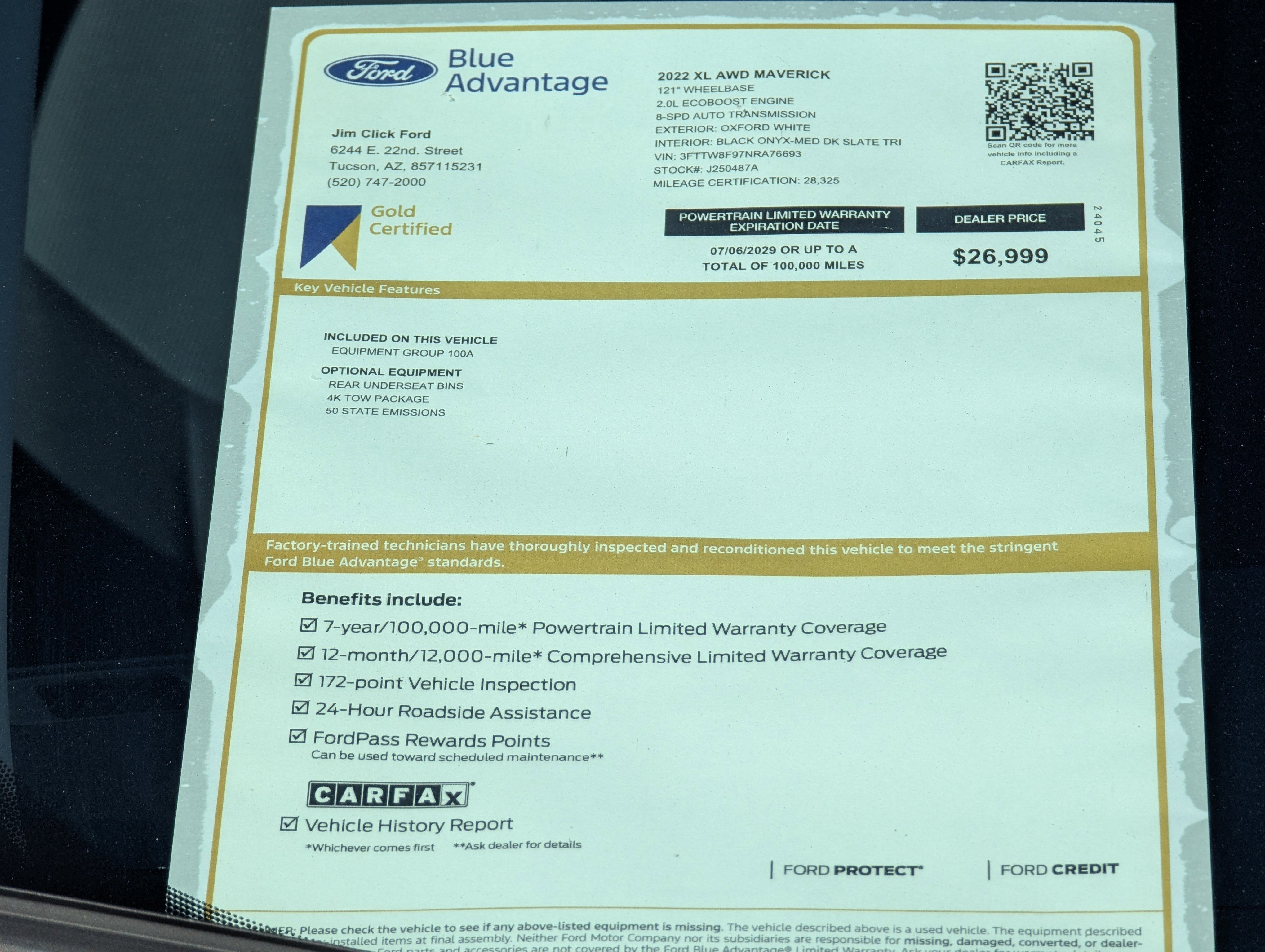 2022 Ford Maverick Base