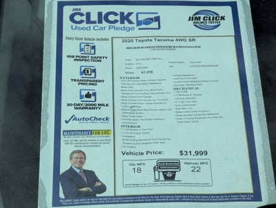 2020 Toyota Tacoma 4WD SR