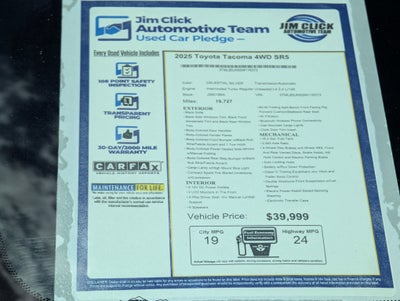 2025 Toyota Tacoma 4WD SR5