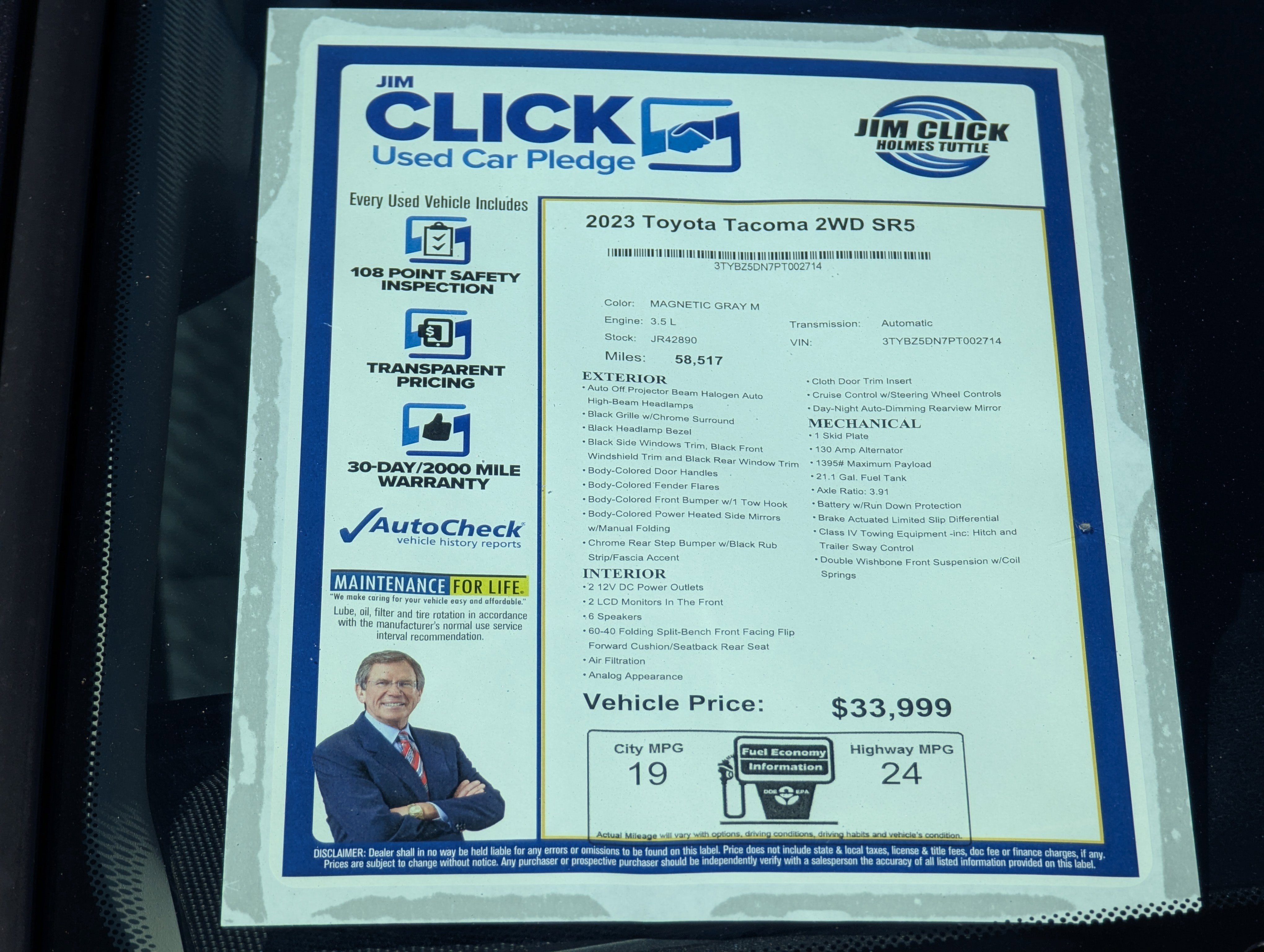 2023 Toyota Tacoma 2WD SR5