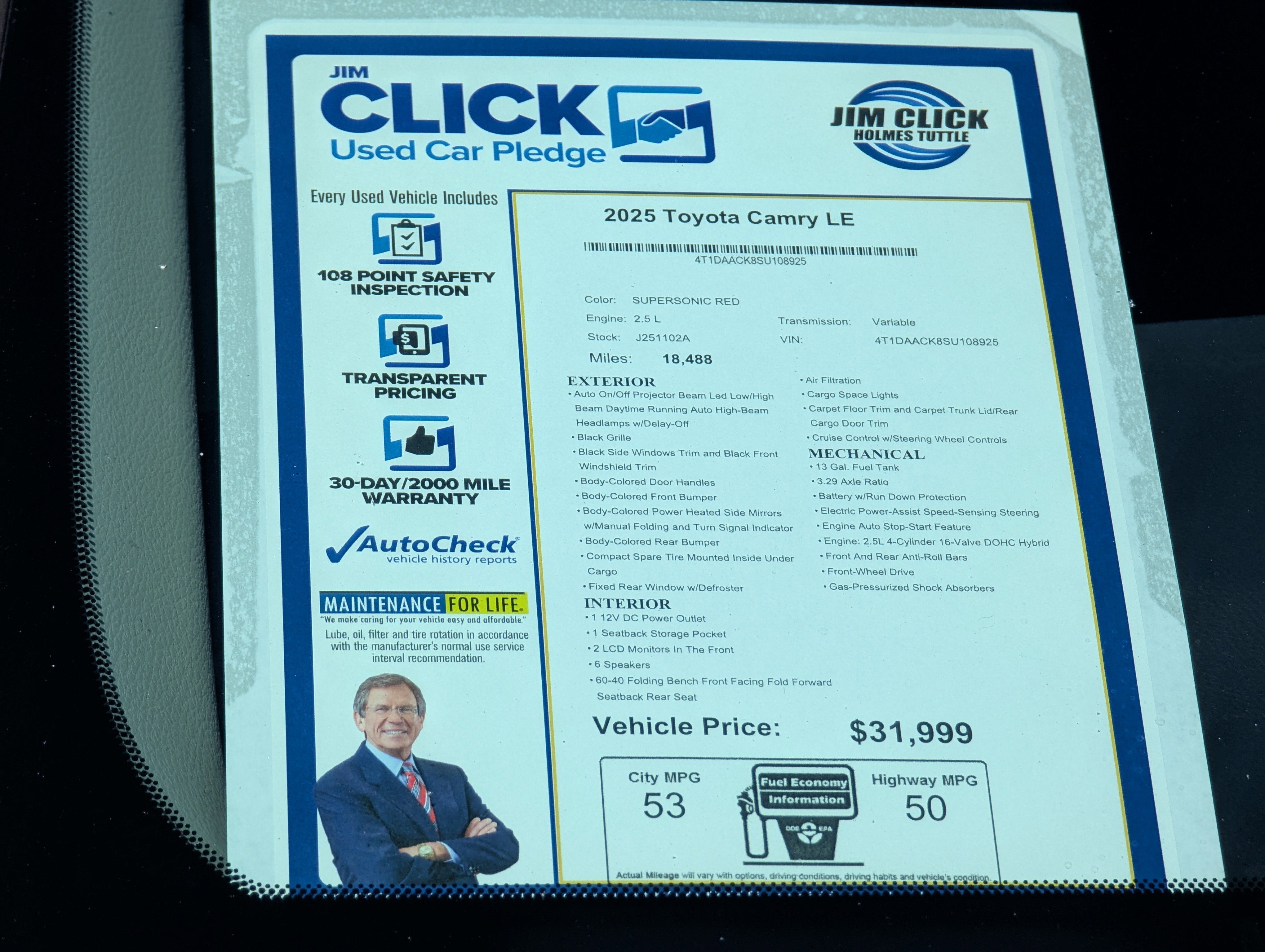 2025 Toyota Camry LE