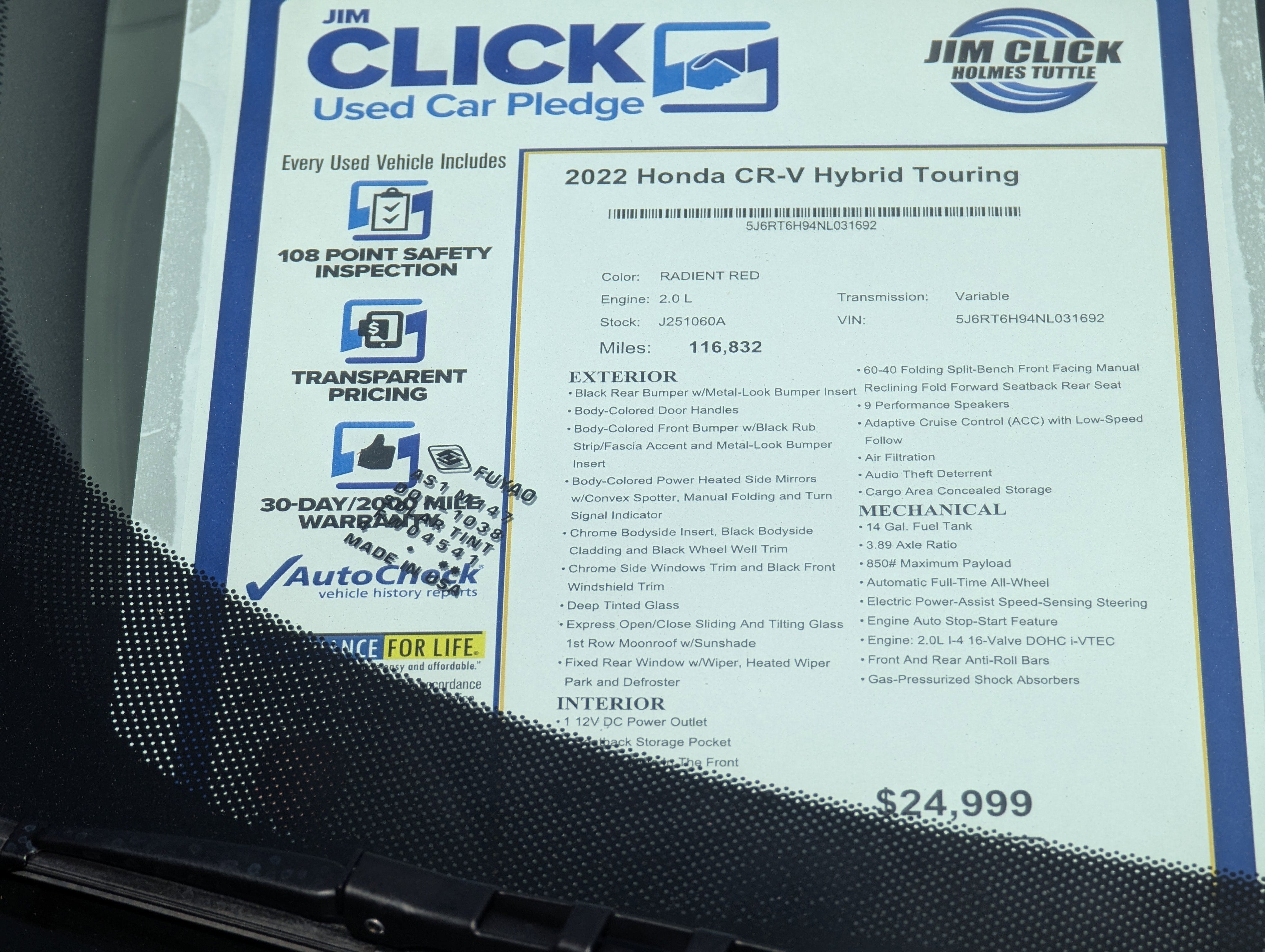 2022 Honda CR-V Hybrid Touring