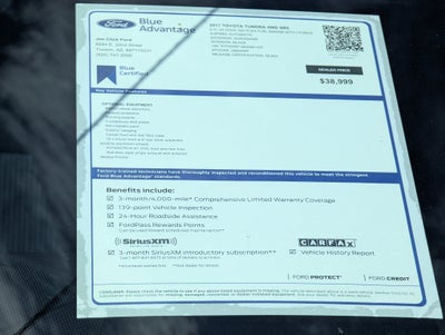 2017 Toyota Tundra 4WD SR5