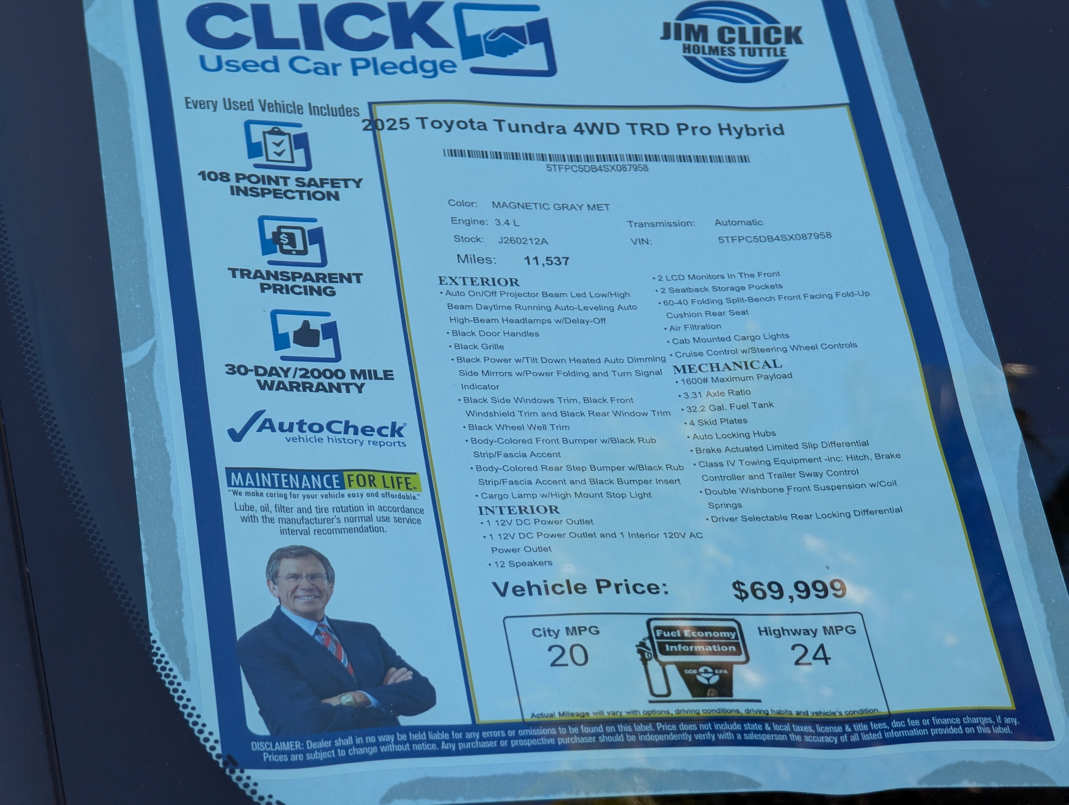 2025 Toyota Tundra 4WD TRD Pro Hybrid