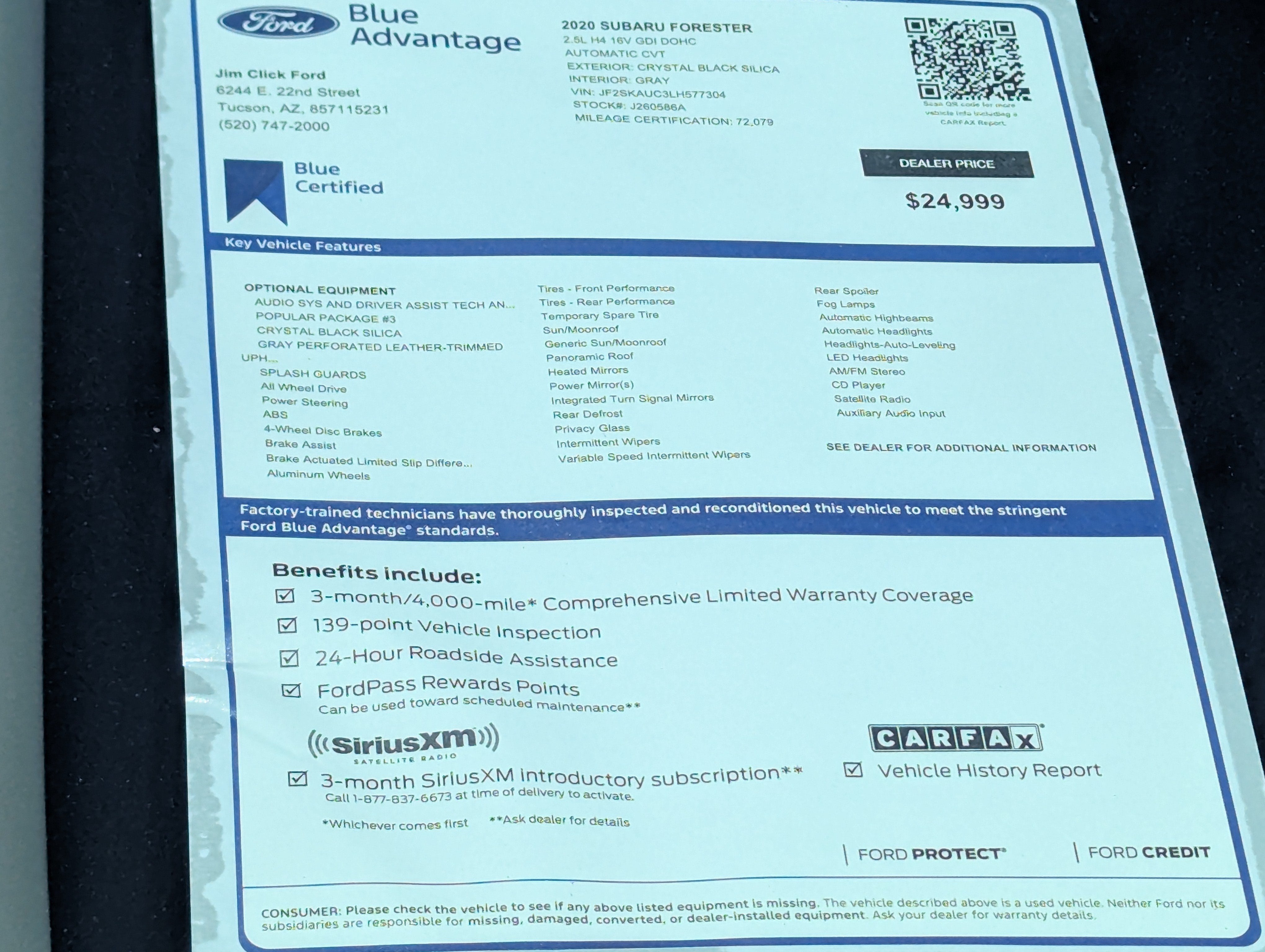 2020 Subaru Forester Limited