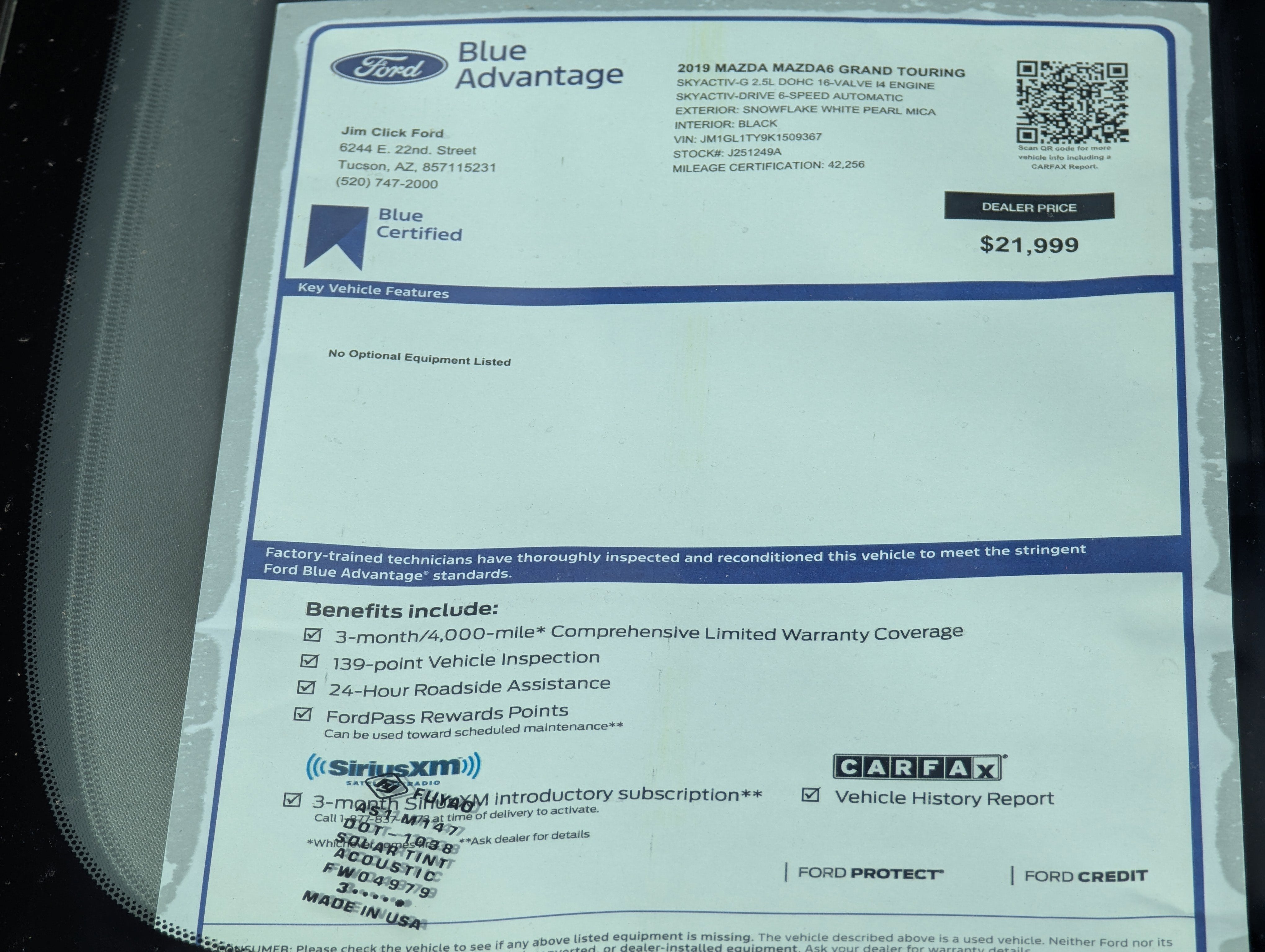 2019 Mazda Mazda6 Grand Touring