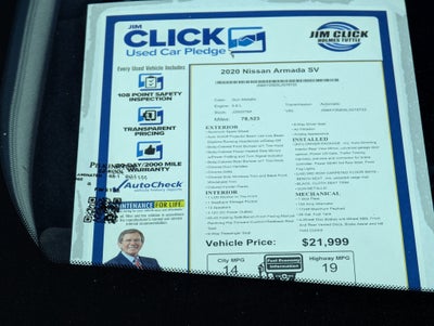 2020 Nissan Armada SV