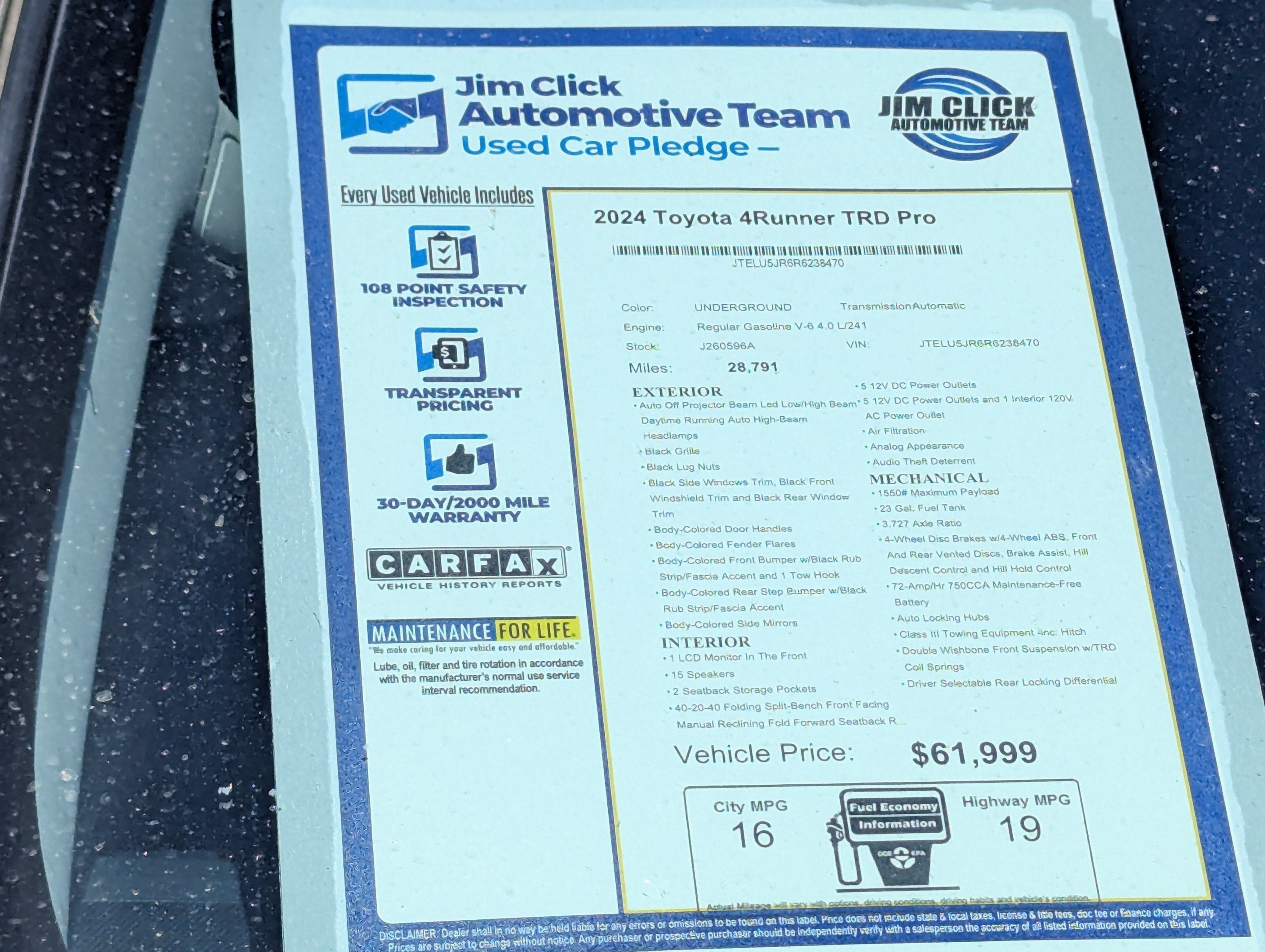 2024 Toyota 4Runner TRD Pro