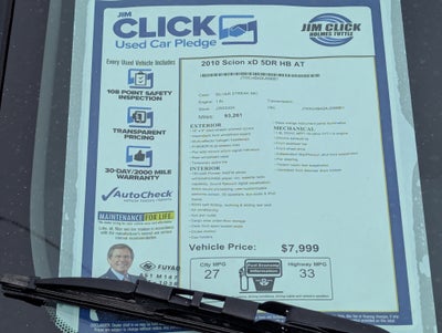 2010 Scion xD 5DR HB AT