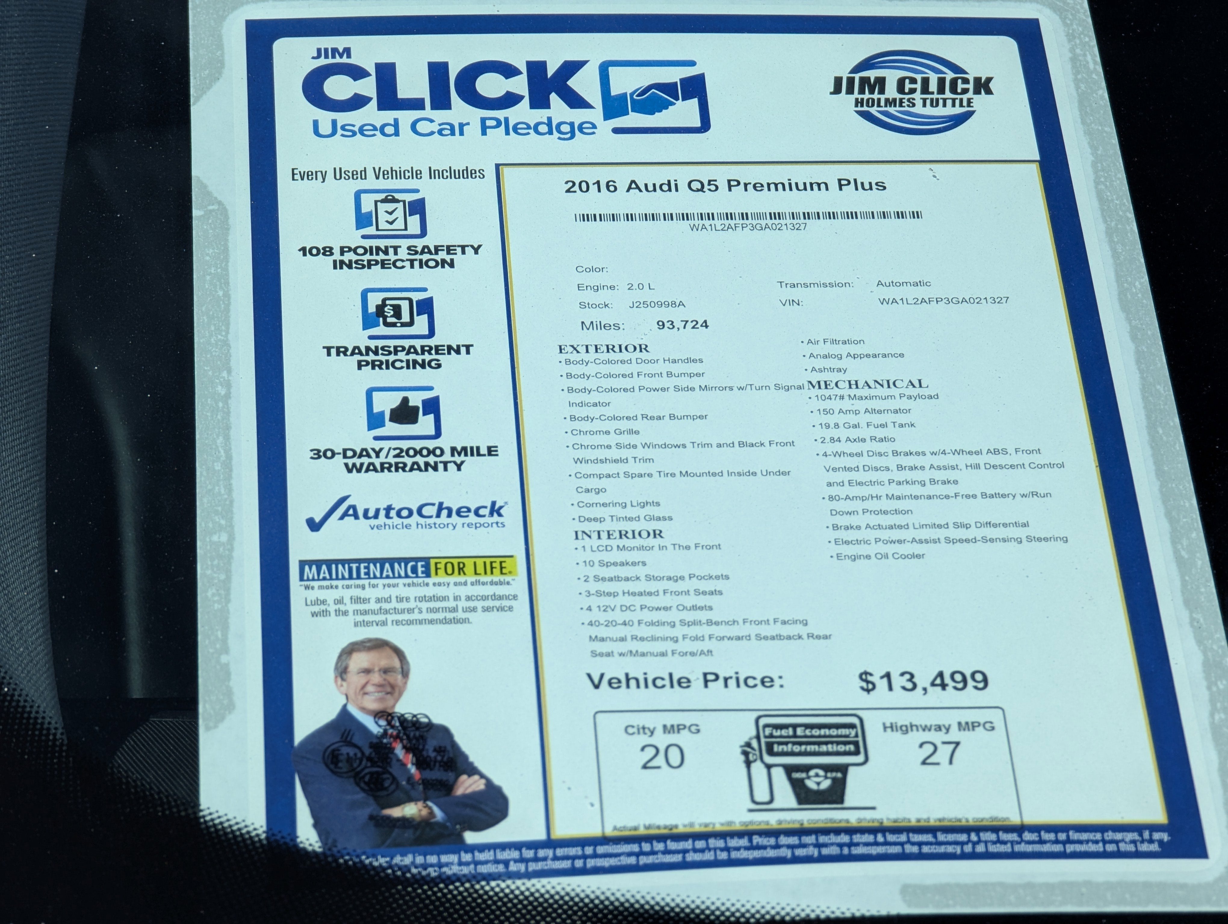 2016 Audi Q5 Premium Plus